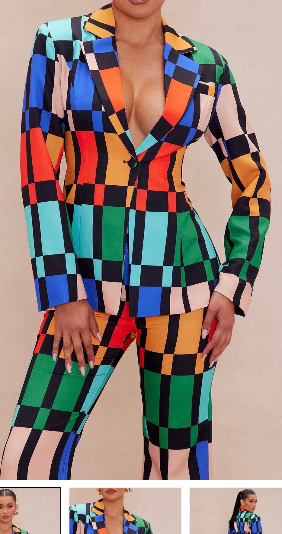 Burst of color 2 piece pant set