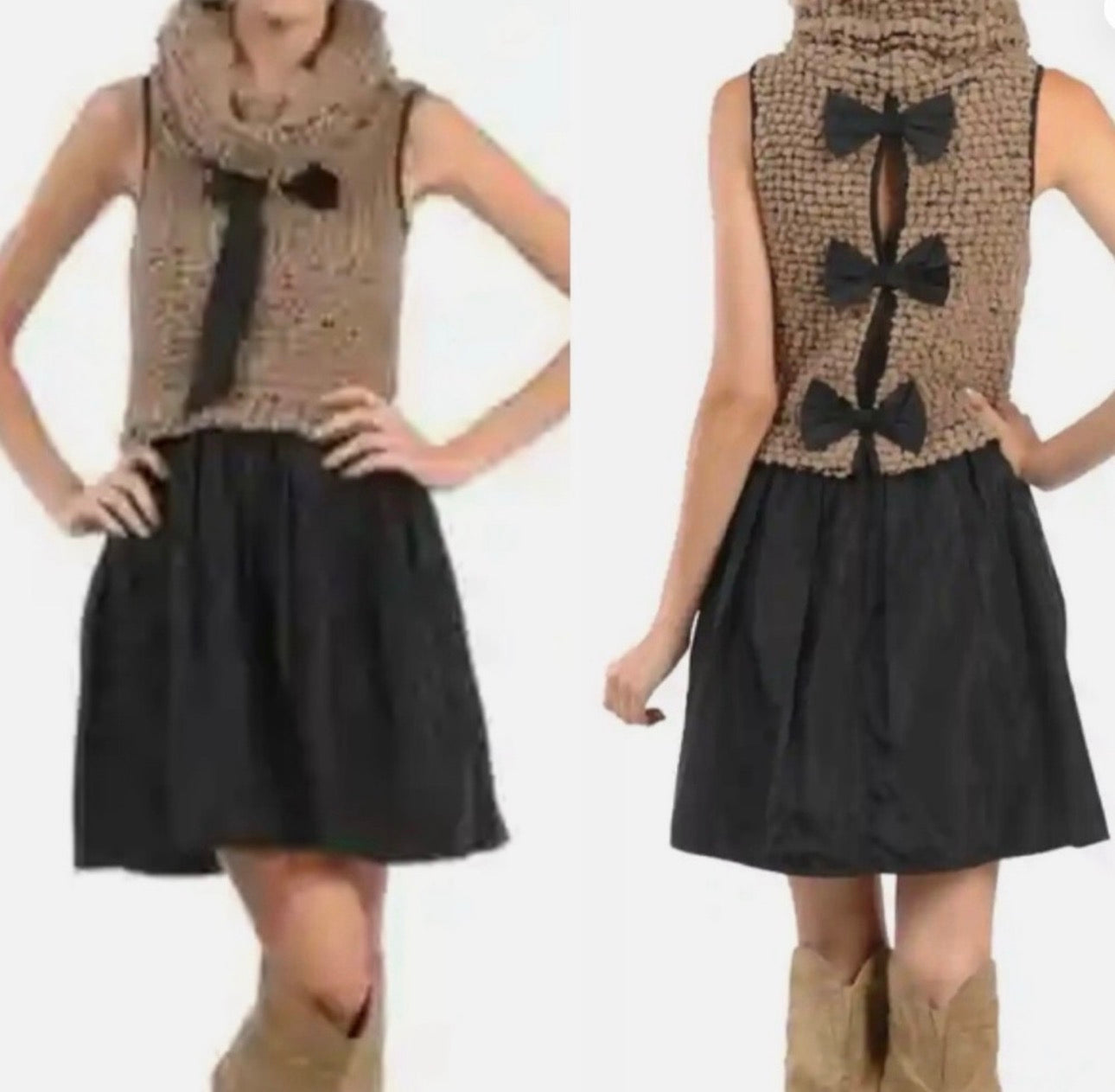 Ryu brown and black dress