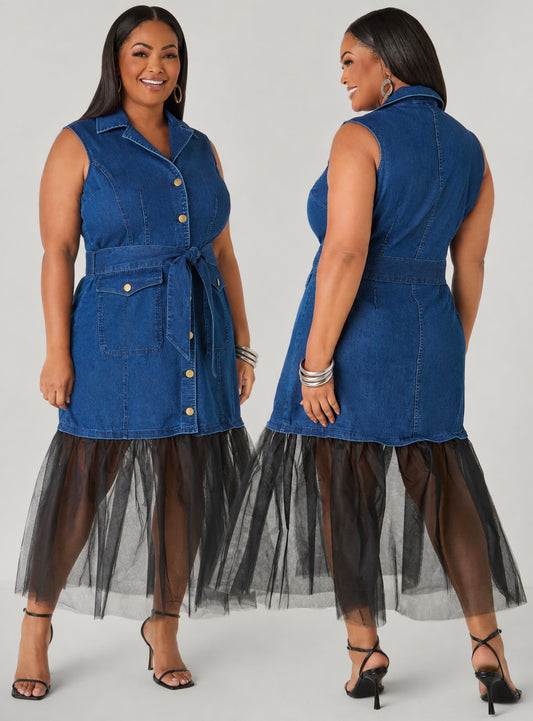 Stunning Denim and Tulle