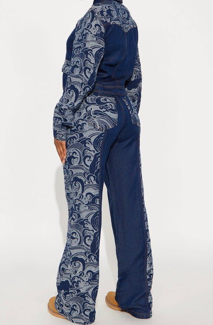 Paisley Denim Set