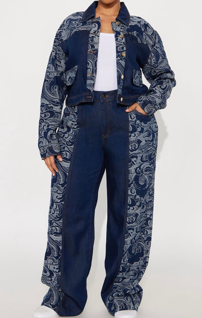 Paisley Denim Set