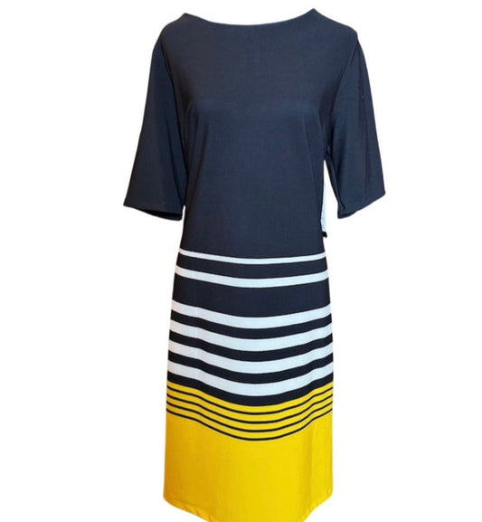 ILE New York striped shift dress